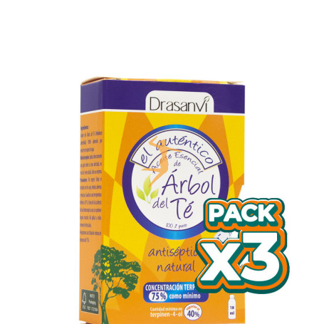 Pack 3x ACEITE DE ÁRBOL DE TÉ 100% 18Ml. DRASANVI