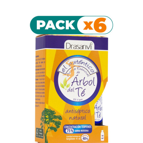 Pack 6x ACEITE DE ÁRBOL DE TÉ 100% 18Ml. DRASANVI