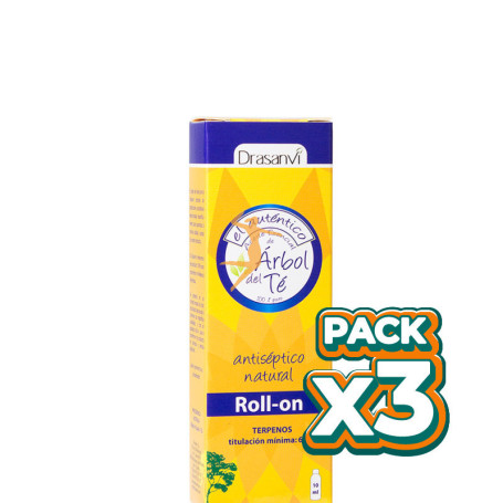 Pack 3x ACEITE DE ÁRBOL DE TÉ ROLL-ON 10Ml. DRASANVI