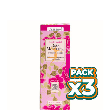 Pack 3x ACEITE DE ROSA MOSQUETA BIO 50Ml. DRASANVI