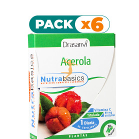 Pack 6x ACEROLA 30 CÁPSULAS DRASANVI