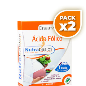 Pack 2x ÁCIDO FÓLICO 30 CAPSULAS DRASANVI