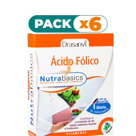 Pack 6x ÁCIDO FÓLICO 30 CAPSULAS DRASANVI