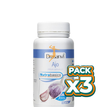 Pack 3x AJO MACERADO 1000Mg. 48 PERLAS DRASANVI