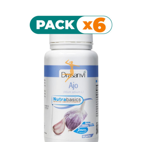 Pack 6x AJO MACERADO 1000Mg. 48 PERLAS DRASANVI
