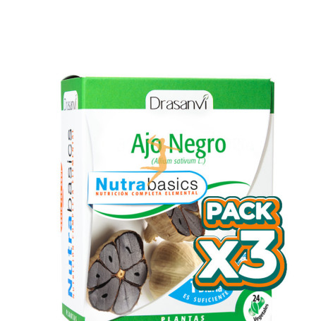 Pack 3x AJO NEGRO 24 CAPSULAS DRASANVI