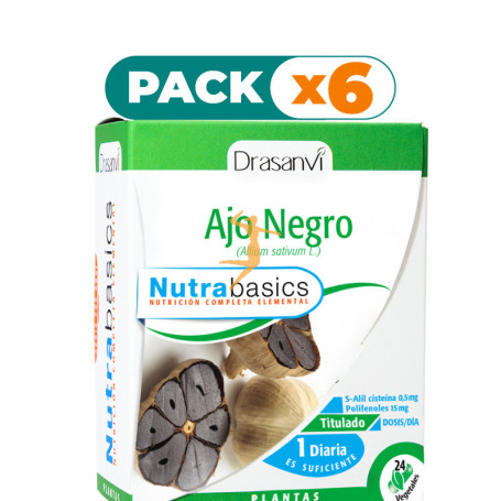 Pack 6x AJO NEGRO 24 CAPSULAS DRASANVI
