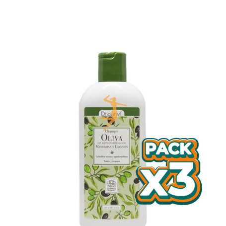 Pack 3x CHAMPÚ ACEITE DE OLIVA BIO 250Ml. DRASANVI