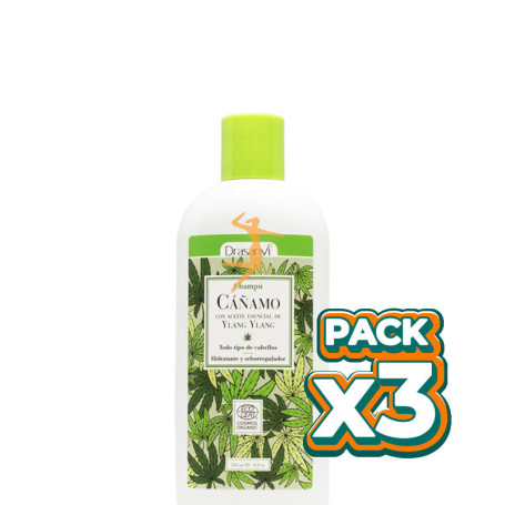 Pack 3x CHAMPU CAÑAMO BIO 250Ml. DRASANVI
