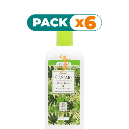 Pack 6x CHAMPU CAÑAMO BIO 250Ml. DRASANVI