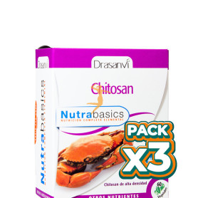 Pack 3x CHITOSAN 60 CÁPSULAS DRASANVI