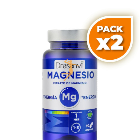 Pack 2x CITRATO MAGNESIO 90 COMPRIMIDOS DRASANVI