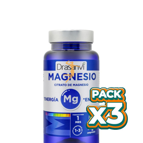 Pack 3x CITRATO MAGNESIO 90 COMPRIMIDOS DRASANVI
