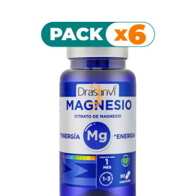 Pack 6x CITRATO MAGNESIO 90 COMPRIMIDOS DRASANVI