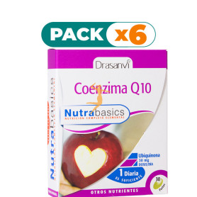 Pack 6x COENZIMA Q10 30 CÁPSULAS DRASANVI