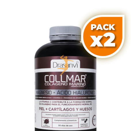 Pack 2x COLLMAR CHOCO GALLETA 180 COMPRIMIDOS MASTICABLES DRASANVI