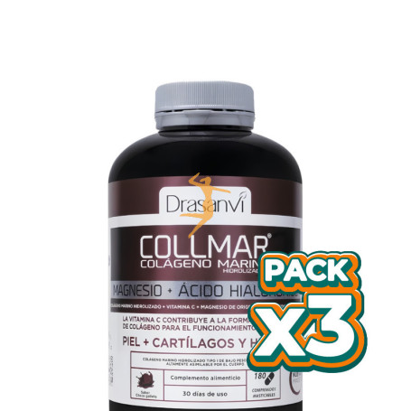 Pack 3x COLLMAR CHOCO GALLETA 180 COMPRIMIDOS MASTICABLES DRASANVI