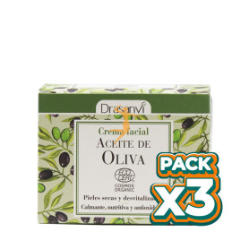 Pack 3x CREMA FACIAL ACEITE DE OLIVA BIO 50Ml. DRASANVI
