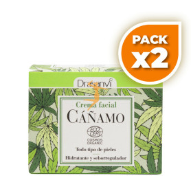 Pack 2x CREMA FACIAL CAÑAMO BIO 50Ml. DRASANVI