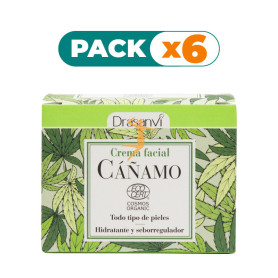 Pack 6x CREMA FACIAL CAÑAMO BIO 50Ml. DRASANVI