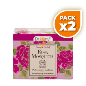 Pack 2x CREMA FACIAL ROSA MOSQUETA BIO 50Ml. DRASANVI