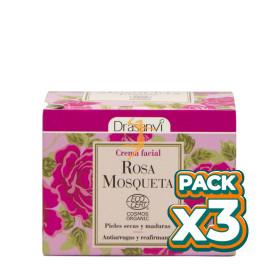 Pack 3x CREMA FACIAL ROSA MOSQUETA BIO 50Ml. DRASANVI