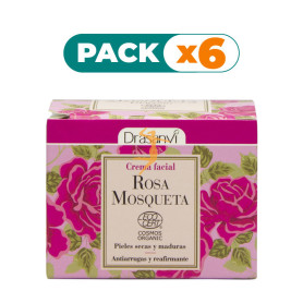 Pack 6x CREMA FACIAL ROSA MOSQUETA BIO 50Ml. DRASANVI