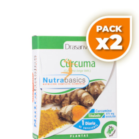 Pack 2x CÚRCUMA 24 CÁPSULAS DRASANVI