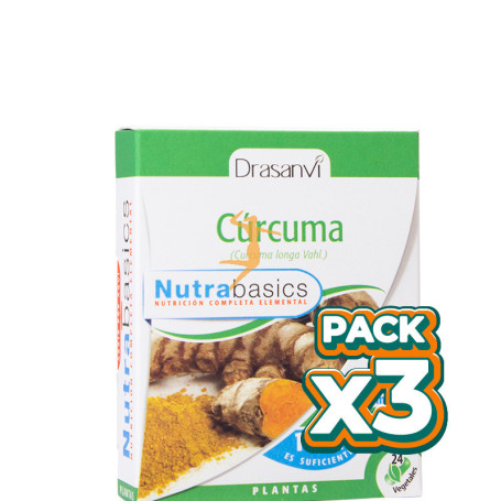 Pack 3x CÚRCUMA 24 CÁPSULAS DRASANVI