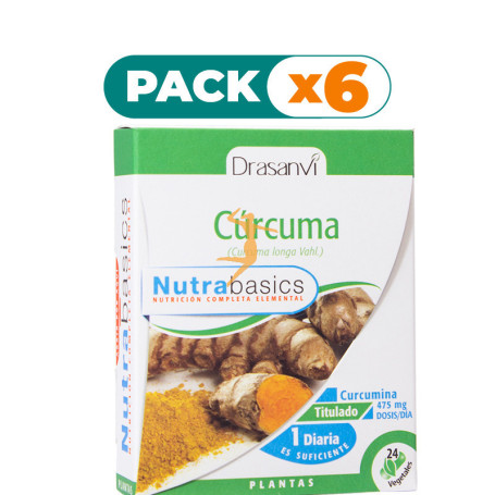 Pack 6x CÚRCUMA 24 CÁPSULAS DRASANVI