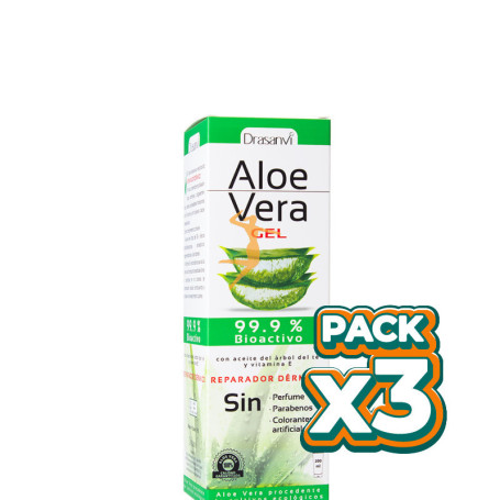 Pack 3x GEL ALOE VERA 200Ml. DRASANVI