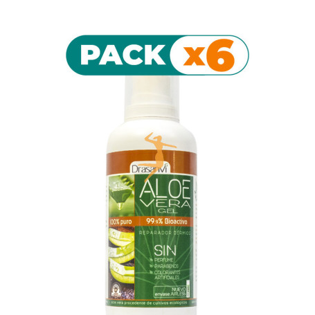 Pack 6x GEL ALOE VERA 400Ml. DRASANVI