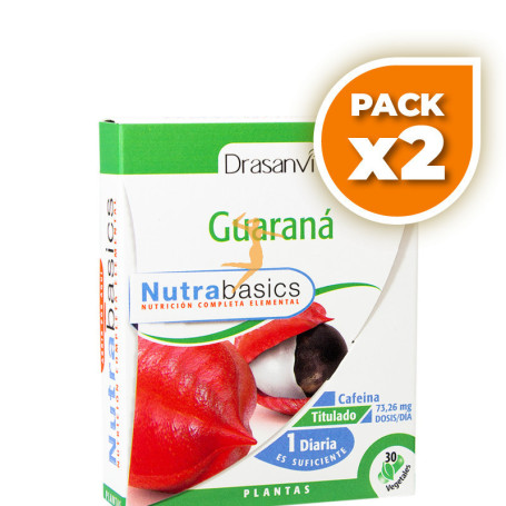 Pack 2x GUARANÁ 30 CÁPSULAS DRASANVI