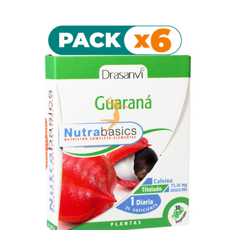 Pack 6x GUARANÁ 30 CÁPSULAS DRASANVI