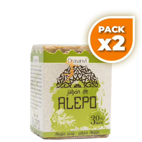 Pack 2x JABÓN DE ALEPO Y LAUREL 200Gr. DRASANVI