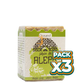 Pack 3x JABÓN DE ALEPO Y LAUREL 200Gr. DRASANVI