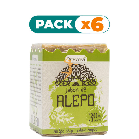 Pack 6x JABÓN DE ALEPO Y LAUREL 200Gr. DRASANVI