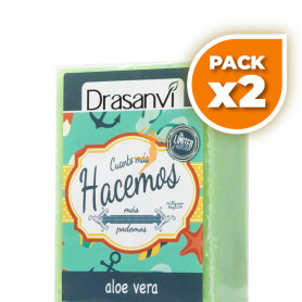 Pack 2x JABÓN DE ALOE VERA 100Gr. DRASANVI