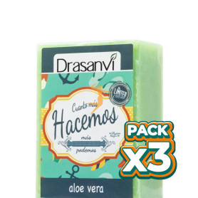 Pack 3x JABÓN DE ALOE VERA 100Gr. DRASANVI