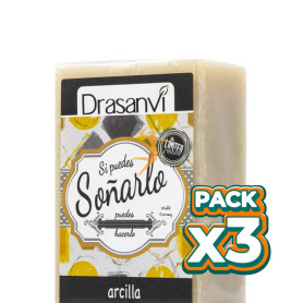 Pack 3x JABÓN DE ARCILLA 100Gr. DRASANVI