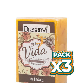 Pack 3x JABÓN DE CALÉNDULA 100Gr. DRASANVI