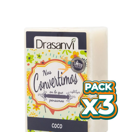 Pack 3x JABÓN DE COCO 100Gr. DRASANVI