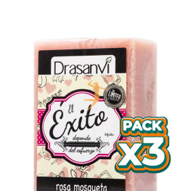 Pack 3x JABÓN DE ROSA MOSQUETA 100Gr. DRASANVI