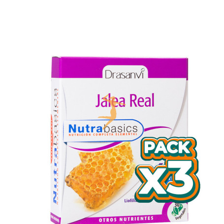 Pack 3x JALEA REAL 1000Mg. 30 CÁPSULAS DRASANVI