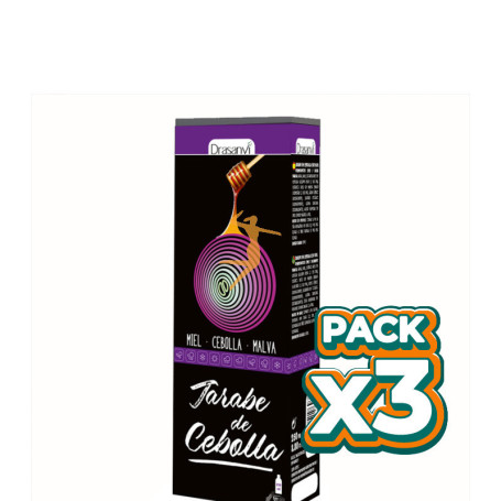 Pack 3x JARABE CEBOLLA 250Ml. ADULTO DRASANVI