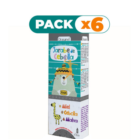Pack 6x JARABE CEBOLLA 250Ml. NIÑO DRASANVI