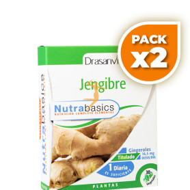 Pack 2x JENGIBRE 30 CÁPSULAS DRASANVI