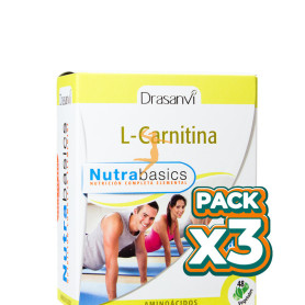 Pack 3x L-CARNITINA 48 CÁPSULAS DRASANVI