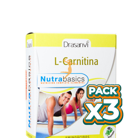 Pack 3x L-CARNITINA 48 CÁPSULAS DRASANVI