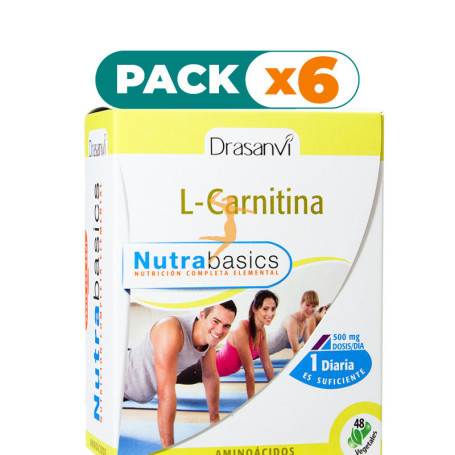 Pack 6x L-CARNITINA 48 CÁPSULAS DRASANVI